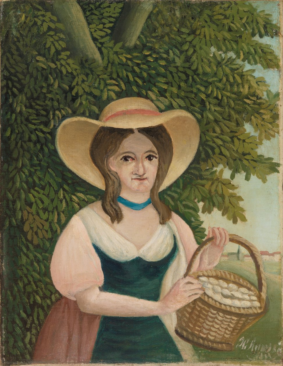 卵のバスケットを持つ女性 (La Femme au panier d