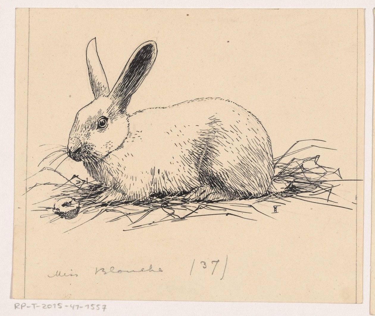 うさぎ 作： Henri Verstijnen（アーティストによる署名）