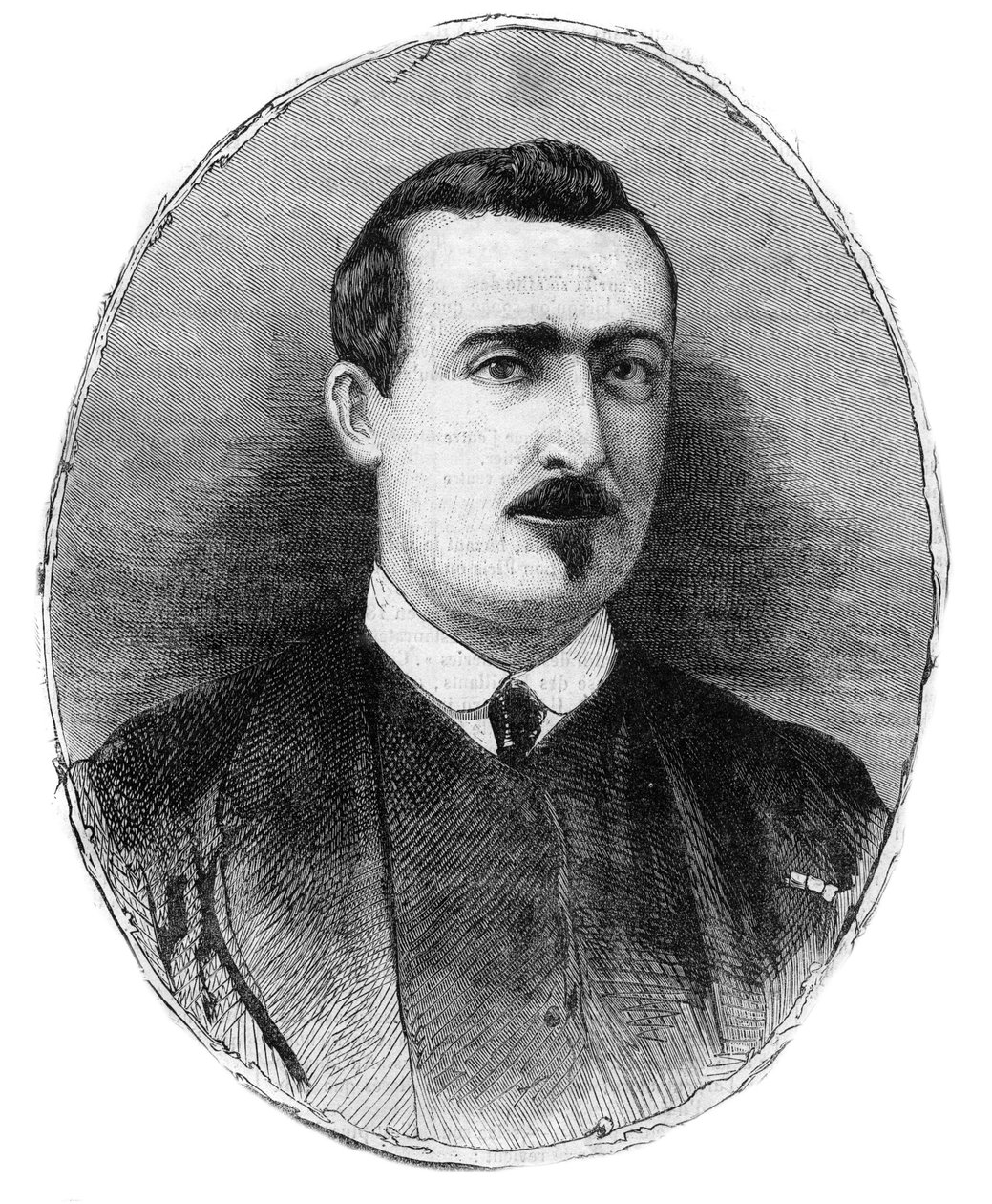 アントワーヌ・アルフォンス・シャセポ（1833-1905）の肖像 同名のライフルを製作した武器商人 - アンリ・ド・モントーによるデッサン 作： アンリ・ド・モントー