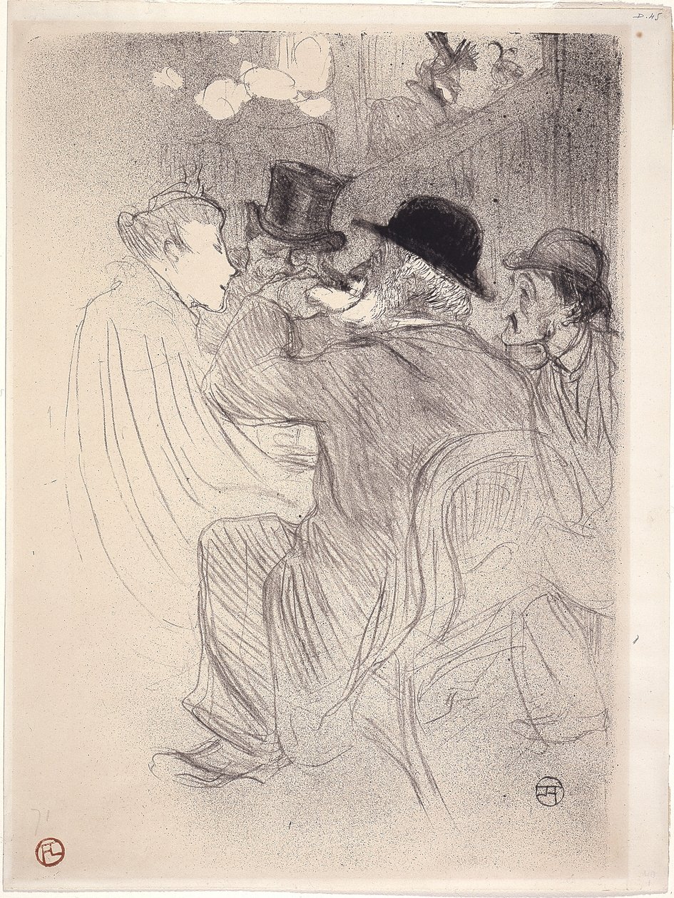 No Moulin Rouge: Um Rude! Um verdadeiro rude! (No Moulin Rouge - A Rude! A True Rude!) 1893 (litografia) 作： アンリ・ド・トゥールーズ・ロートレック