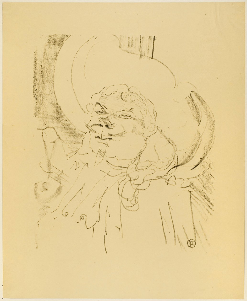 Treize Lithographys の Coquelin the Elder 作： アンリ・ド・トゥールーズ・ロートレック