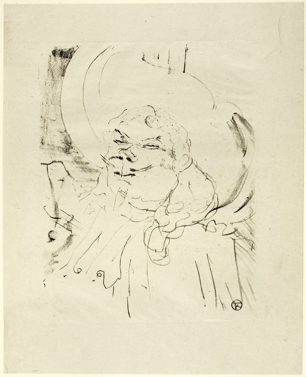 Treize Lithographys の Coquelin the Elder 作： アンリ・ド・トゥールーズ・ロートレック