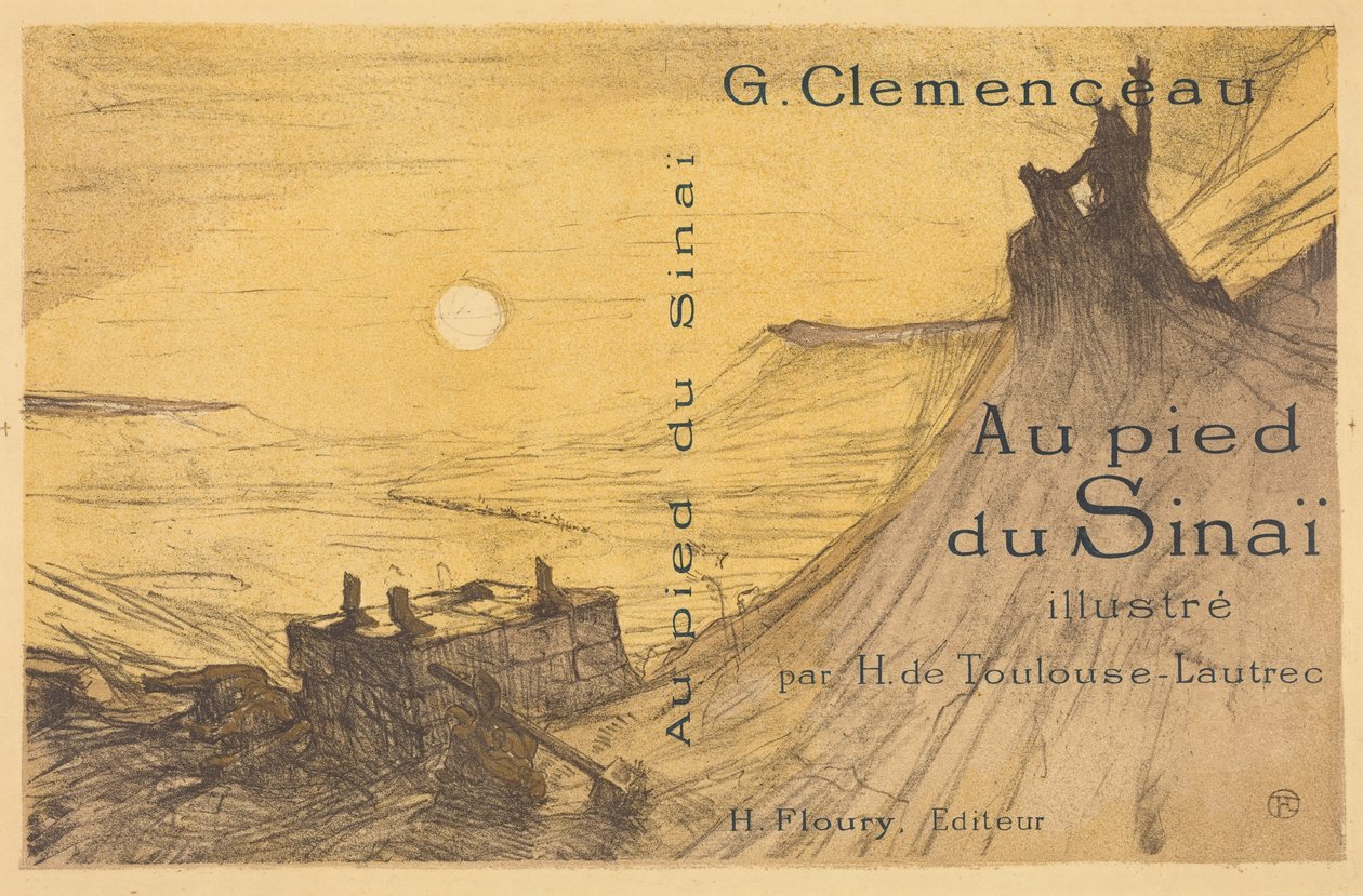 Umschlag für "Au pied du Sinaï" 作： アンリ・ド・トゥールーズ・ロートレック
