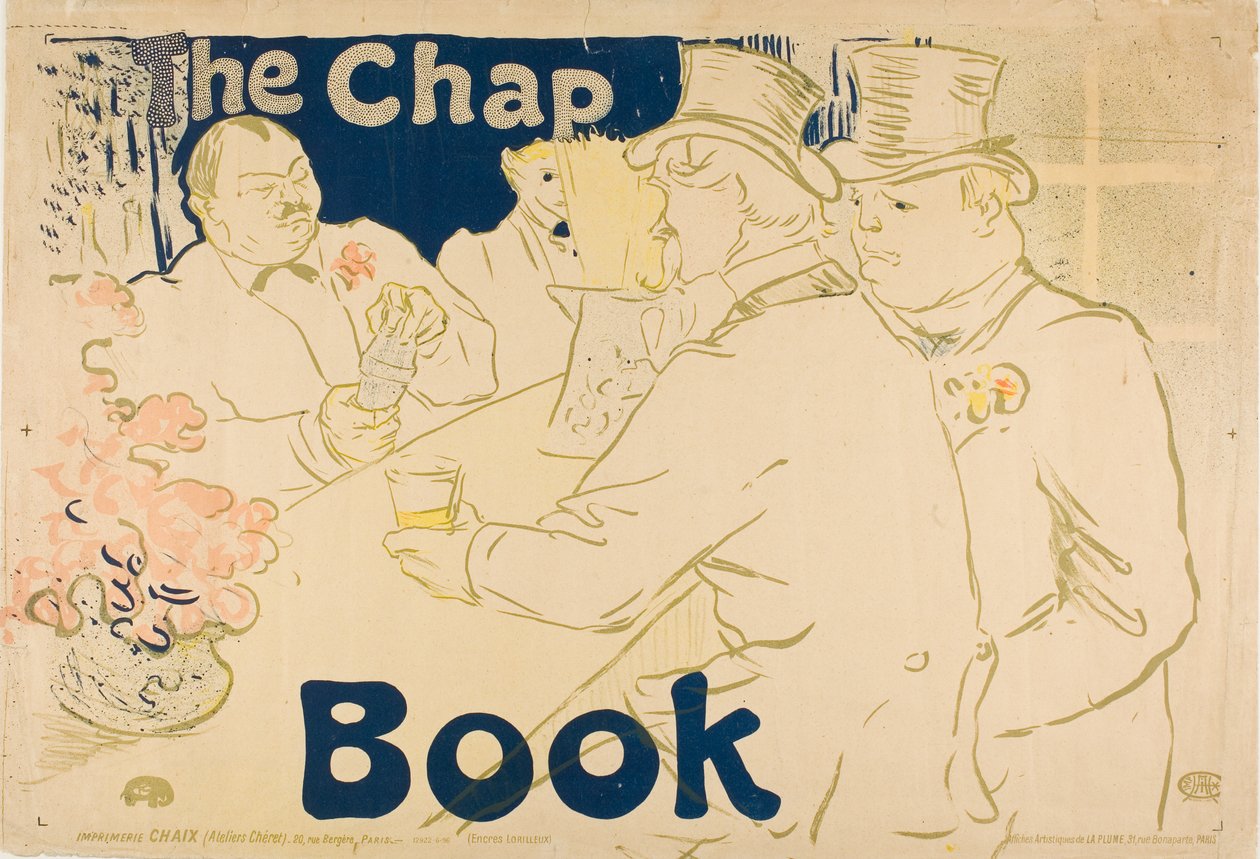 アイルランドとアメリカのバー、Rue Royale - The Chap Book 作： アンリ・ド・トゥールーズ・ロートレック