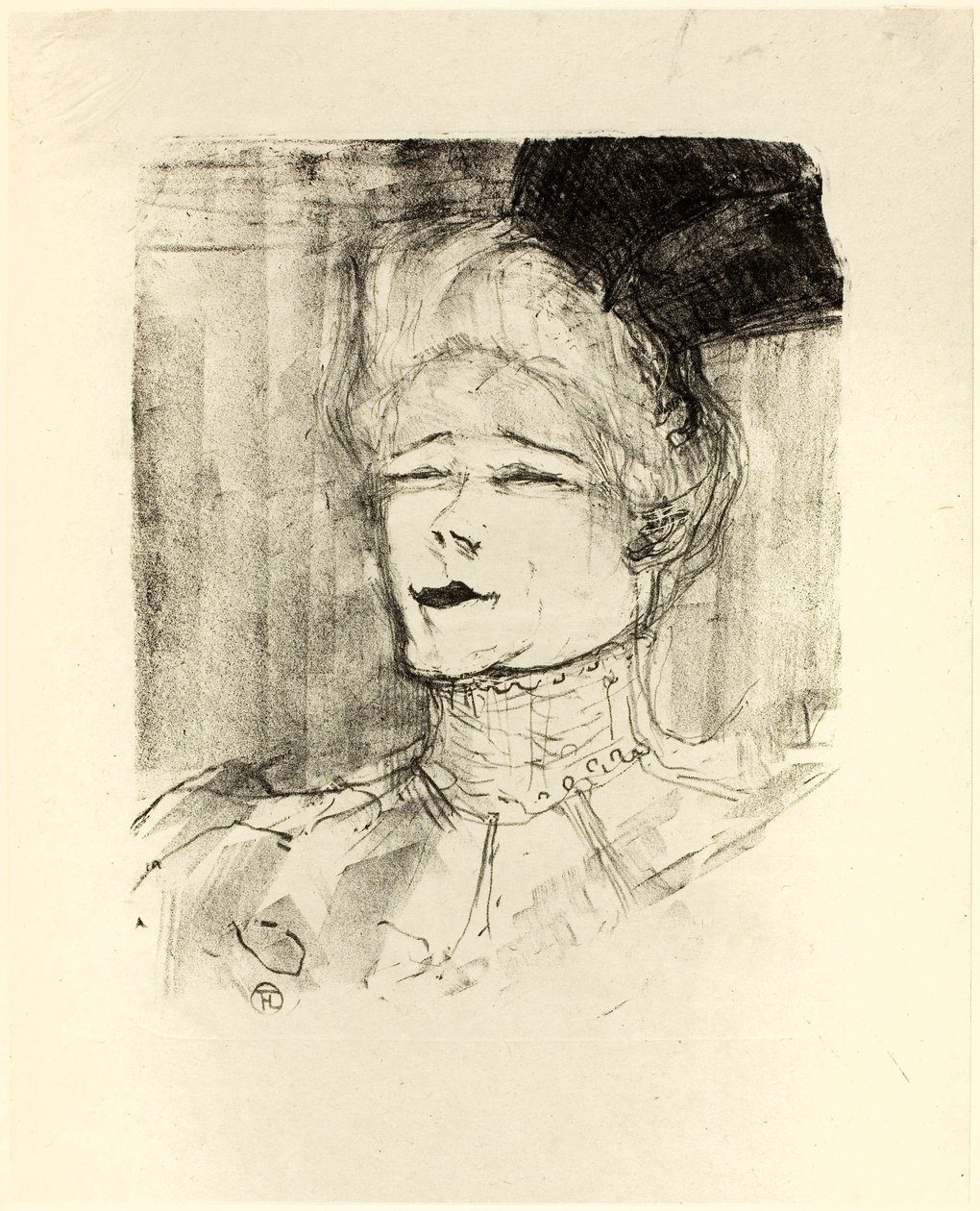 Treize Lithographys の Jeanne Granier 作： アンリ・ド・トゥールーズ・ロートレック