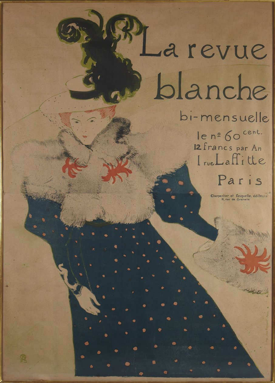 La revue blanche 作： アンリ・ド・トゥールーズ・ロートレック