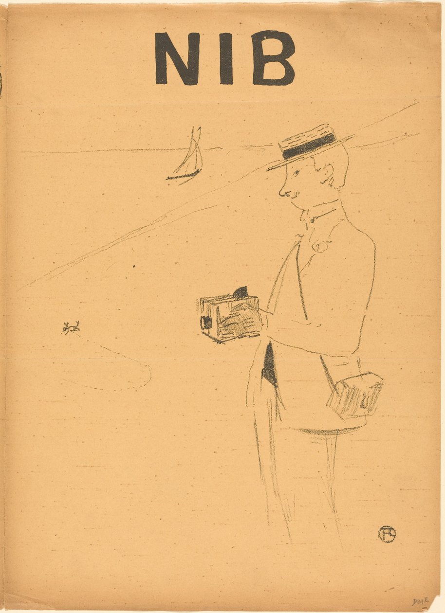 Nib oder der Amateurfotograf (Nib ou le photographe-amateur) [rechte Vorderseite] 作： アンリ・ド・トゥールーズ・ロートレック