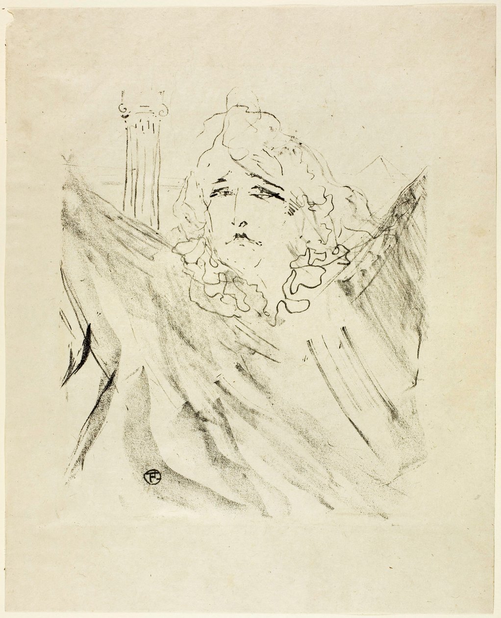Treize Lithographys の Sarah Bernhardt 作： アンリ・ド・トゥールーズ・ロートレック