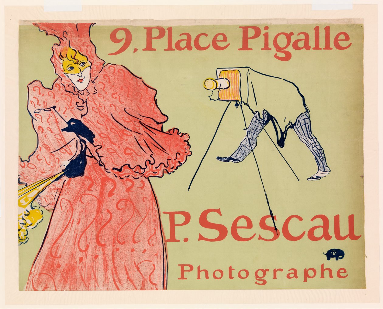 Der Fotograf Sescau 作： アンリ・ド・トゥールーズ・ロートレック