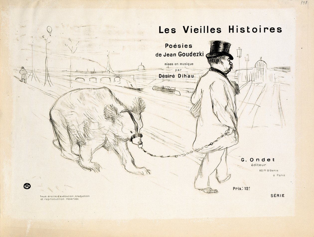 『Les Vieilles Histoires』の表紙 作： アンリ・ド・トゥールーズ・ロートレック