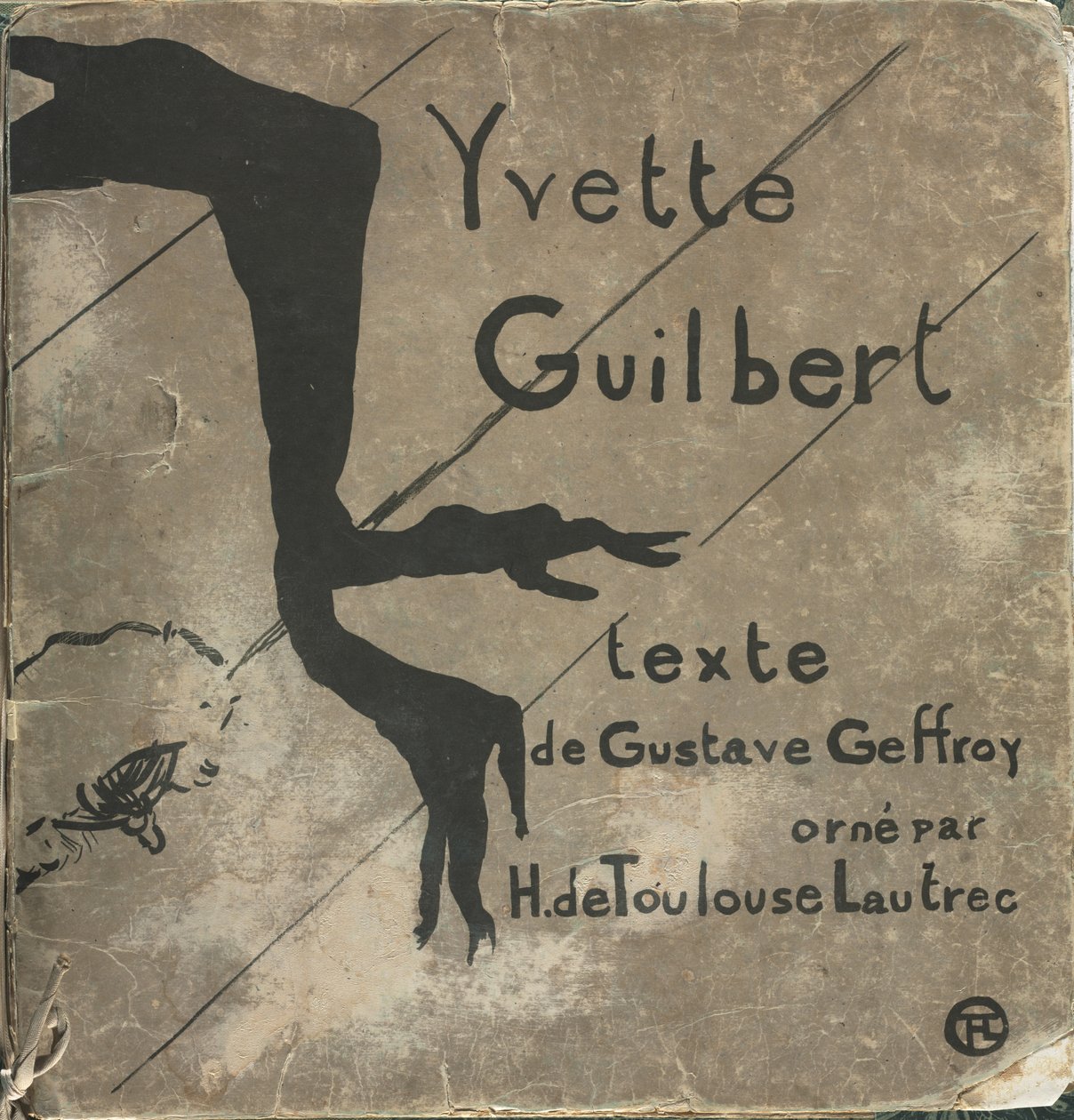 Yvette Guilbert-フランス語シリーズ: 表紙 作： アンリ・ド・トゥールーズ・ロートレック