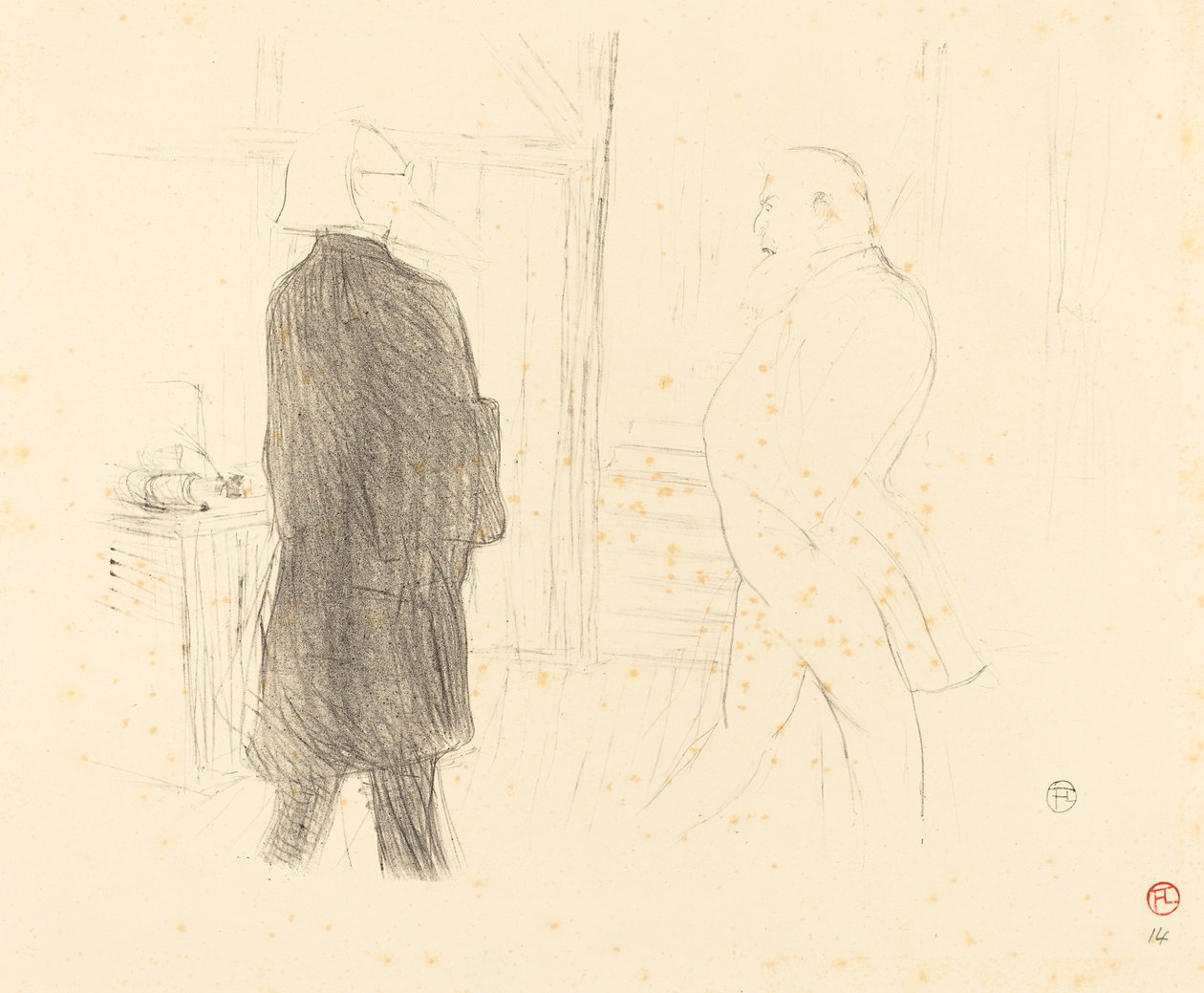 アントワーヌとジェミエ、『Une Faillite』、1894 年。 作： アンリ・ド・トゥールーズ・ロートレック
