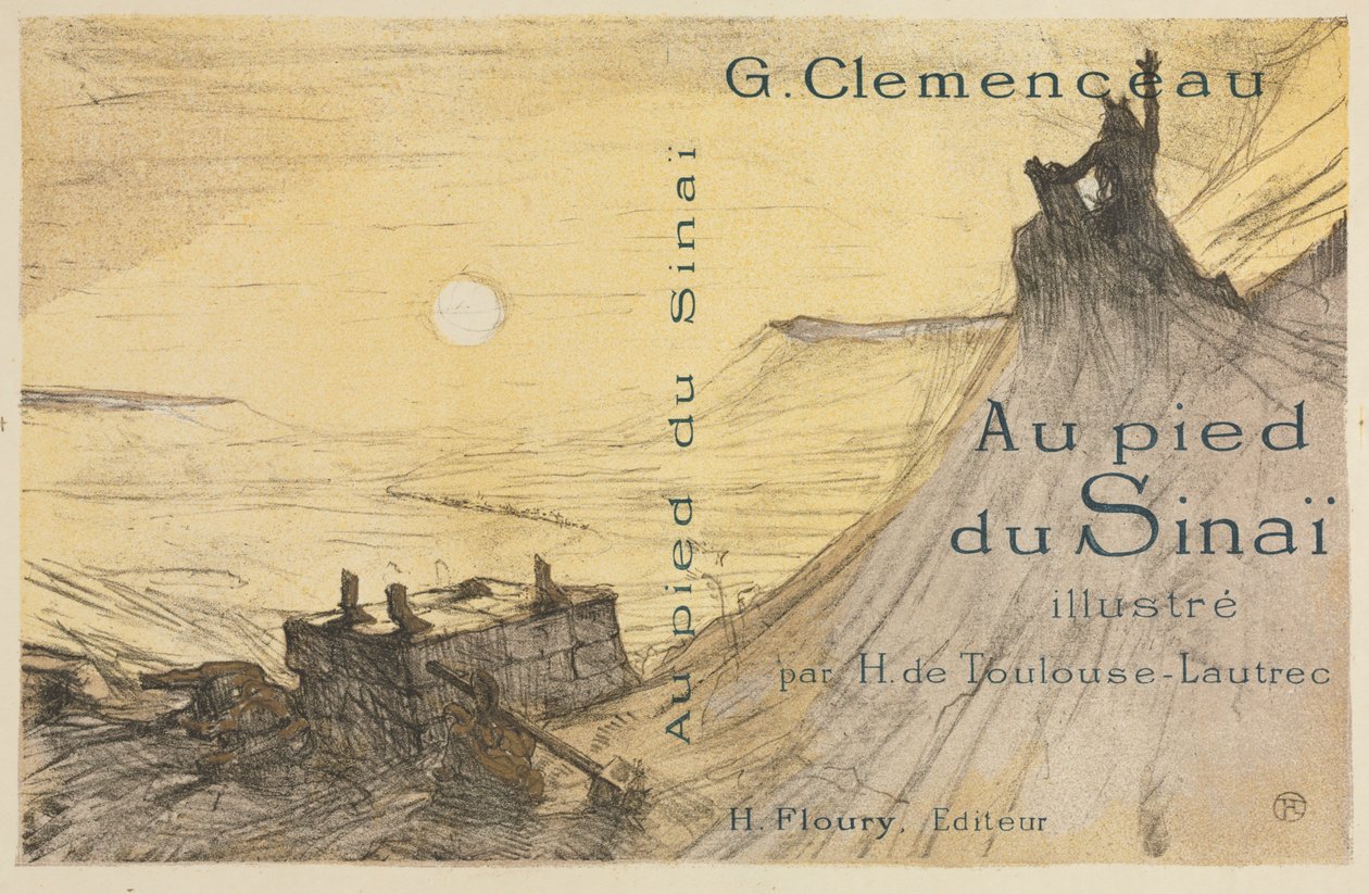 シナイのふもと：カバー、1898。 作： アンリ・ド・トゥールーズ・ロートレック