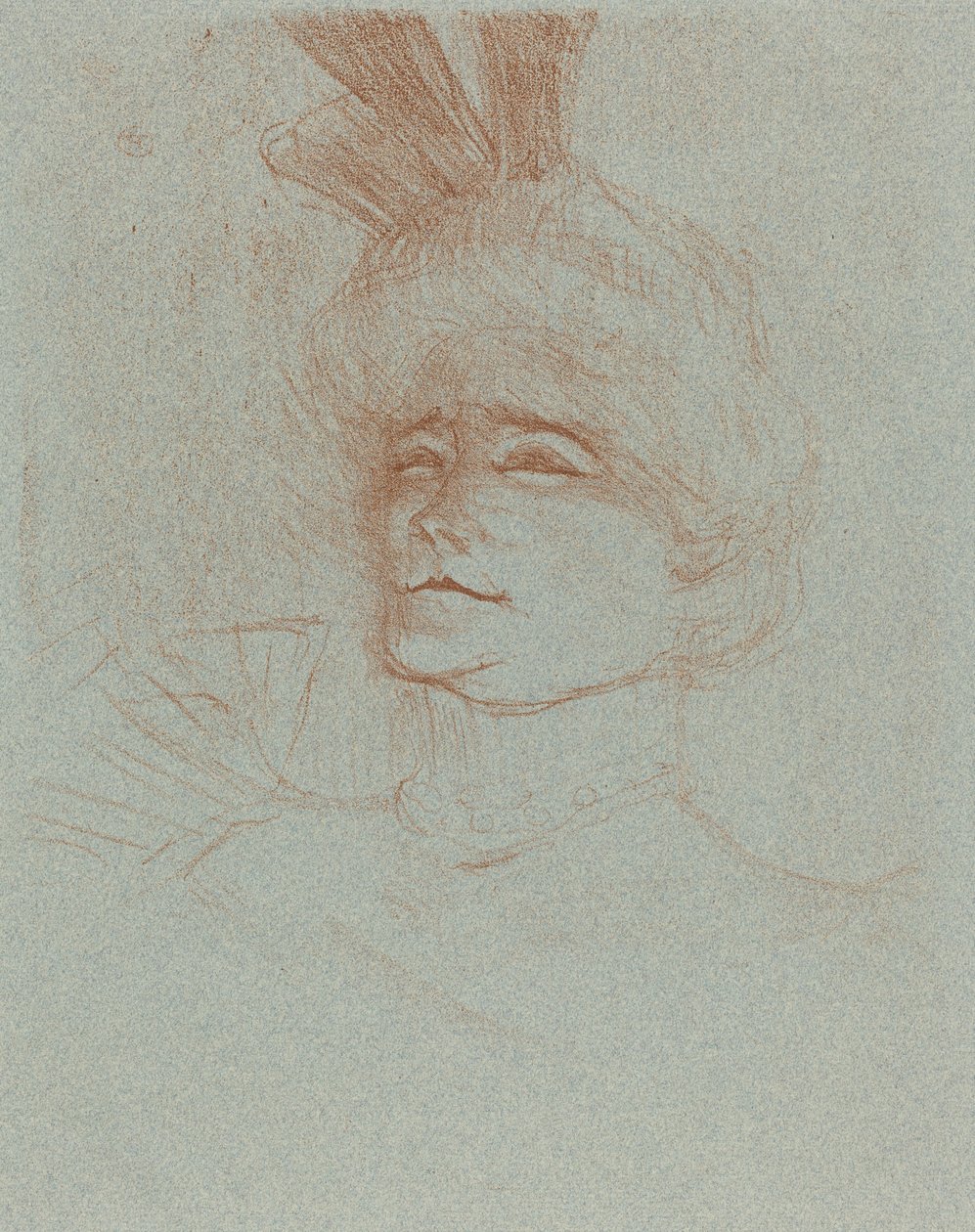 ムレの胸像。 マルセル・レンダー、スリー・クォーターズ・ミレになった。 Marcelle Lender a bust..., 1898. 作： アンリ・ド・トゥールーズ・ロートレック