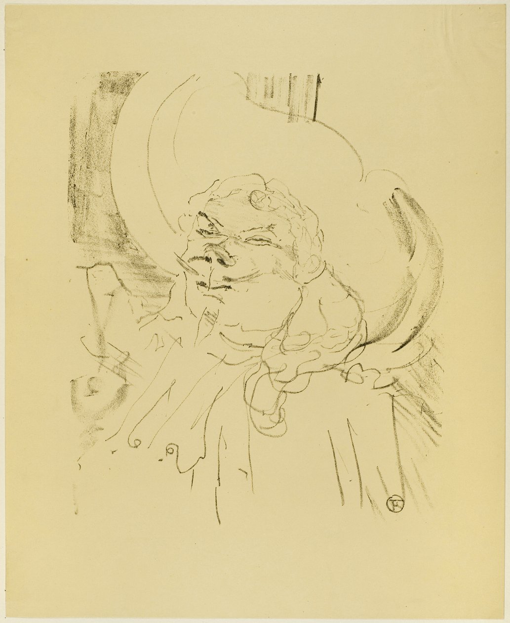 Treize Lithographys の Coquelin the Elder 作： アンリ・ド・トゥールーズ・ロートレック