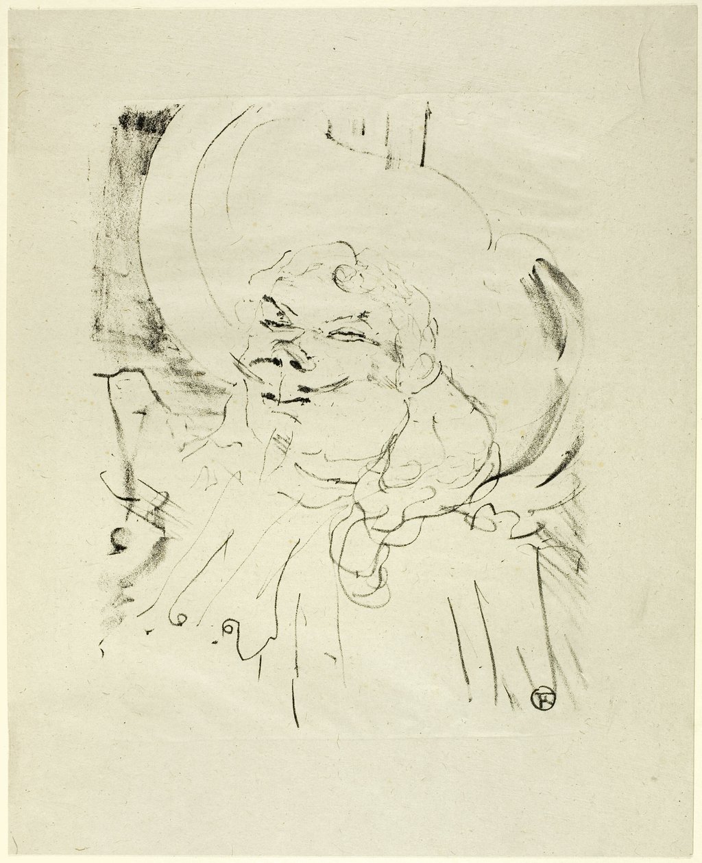 Treize Lithographys の Coquelin the Elder 作： アンリ・ド・トゥールーズ・ロートレック