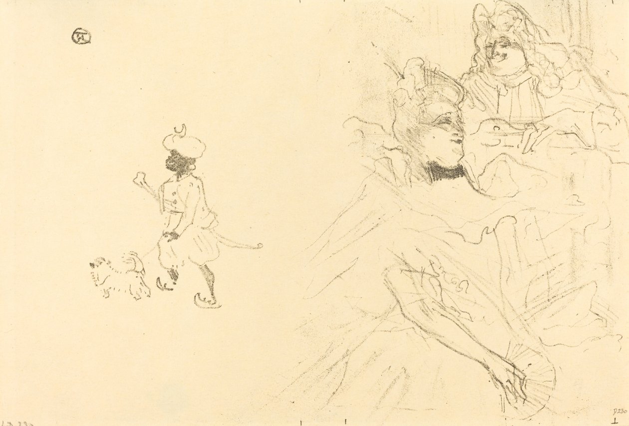 恋するニノン・デ・レンクロスの例の表紙、1897年。 作： アンリ・ド・トゥールーズ・ロートレック