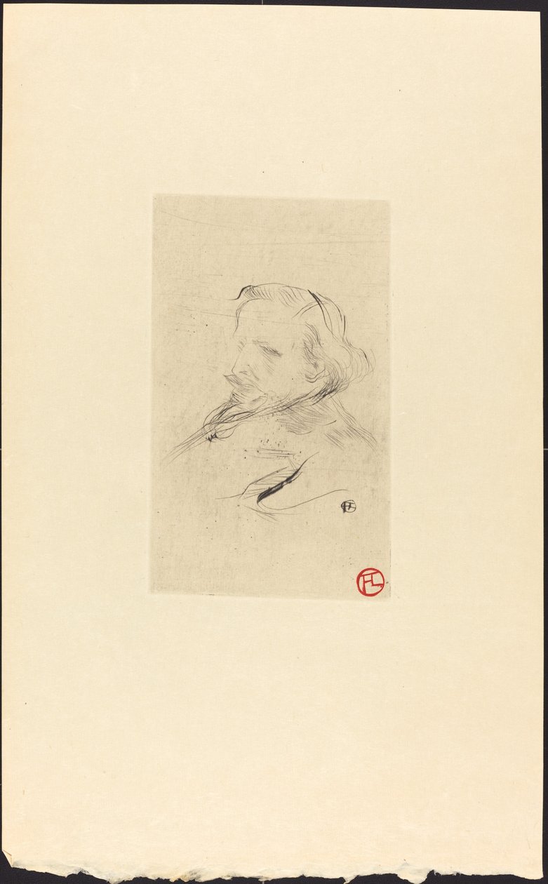 フランシス・ジュールデイン、1898年。 作： アンリ・ド・トゥールーズ・ロートレック