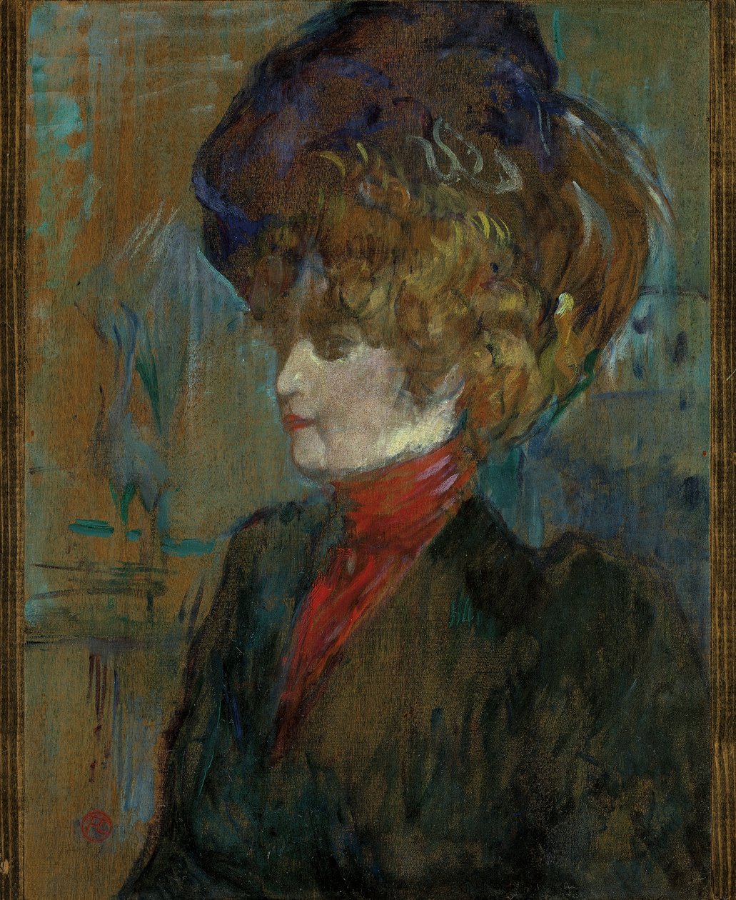 英国の女性の頭;イギリスの女性の頭、1898 作： アンリ・ド・トゥールーズ・ロートレック