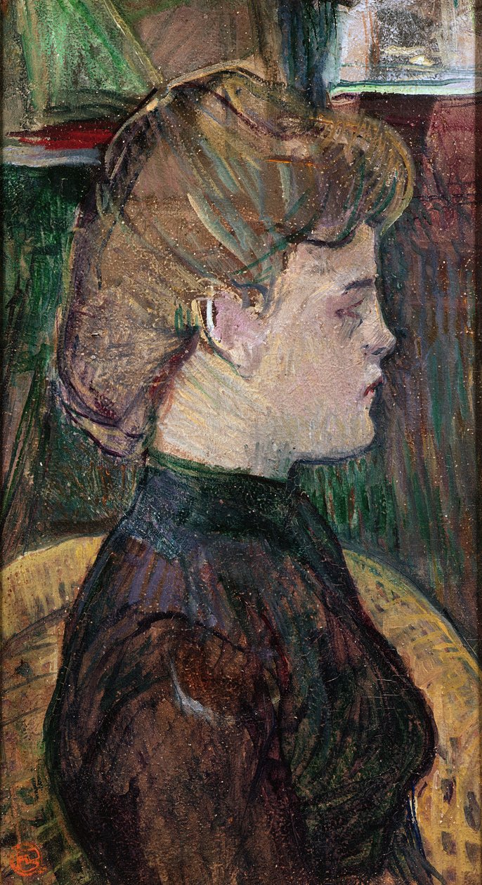 HélèneV. Juliette Vary、1888年（木材に油彩） 作： アンリ・ド・トゥールーズ・ロートレック