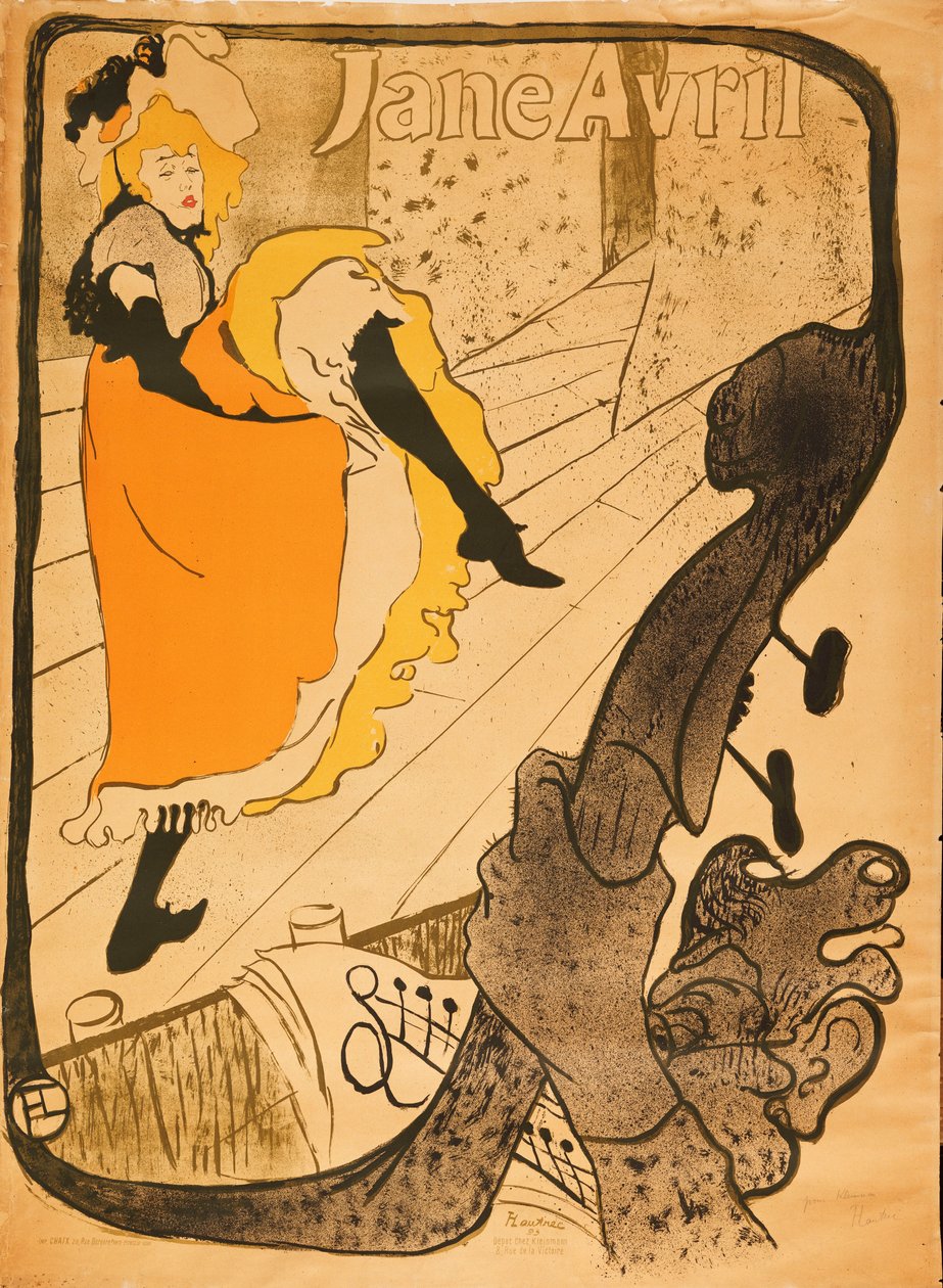 ジェーン（1893年4月） 作： アンリ・ド・トゥールーズ・ロートレック