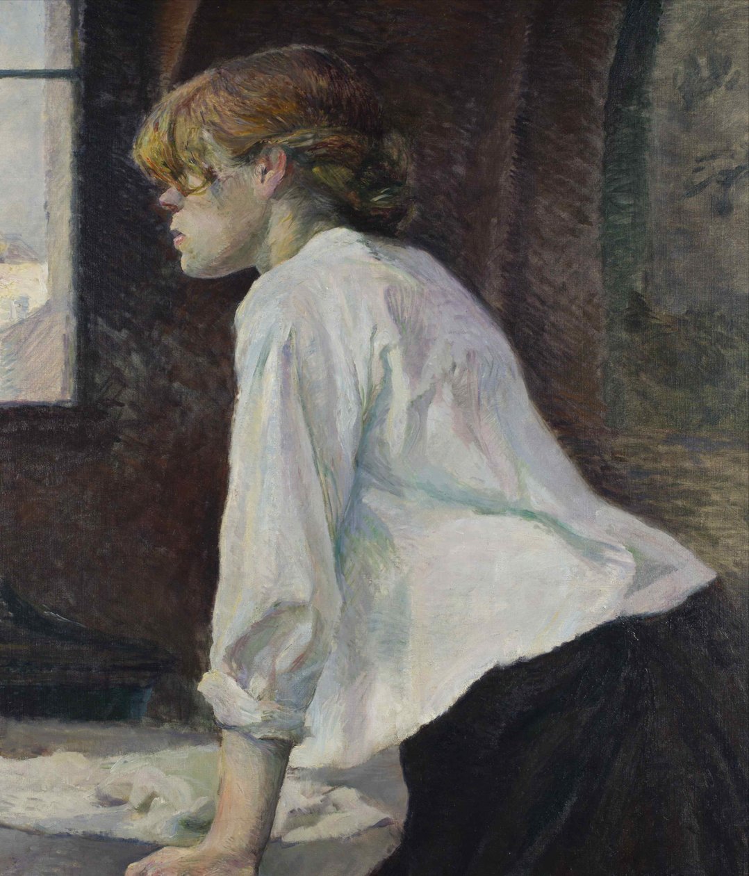 La Blanchisseuse、1886-1887。 作： アンリ・ド・トゥールーズ・ロートレック