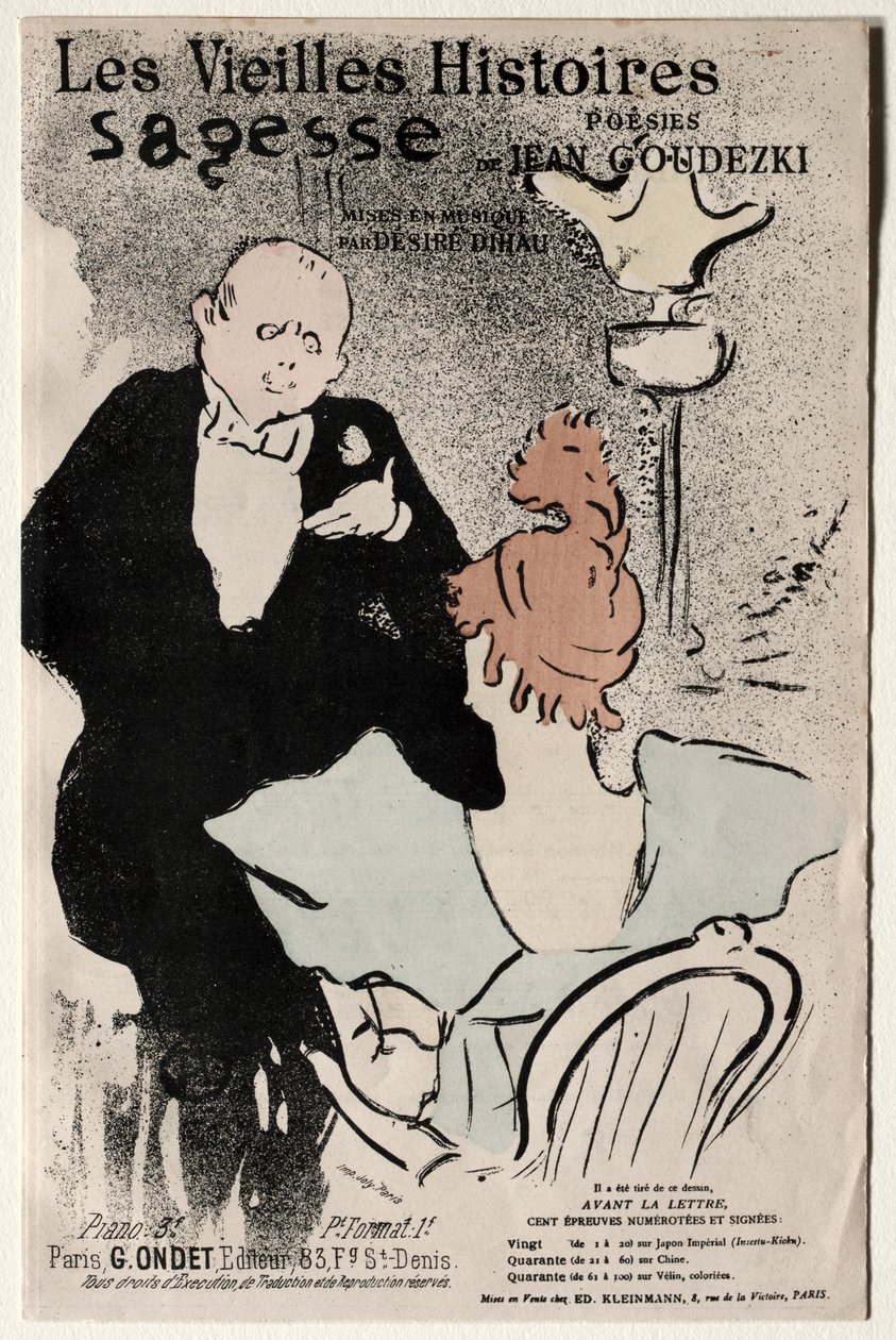 The Old Stories：Wisdom、1893。 作： アンリ・ド・トゥールーズ・ロートレック