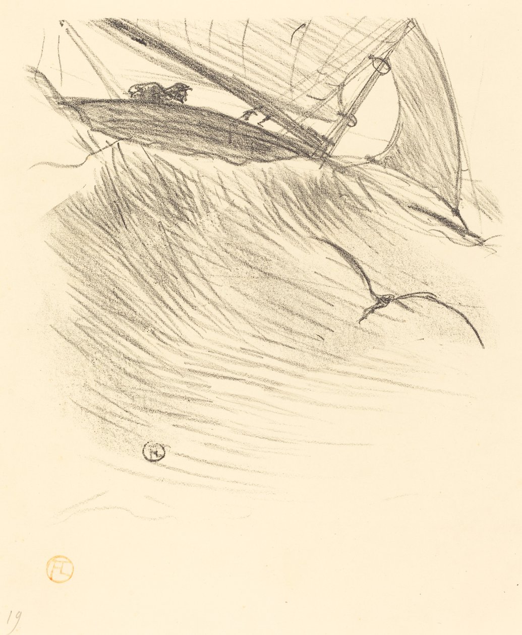 海ツバメ、1895年。 作： アンリ・ド・トゥールーズ・ロートレック