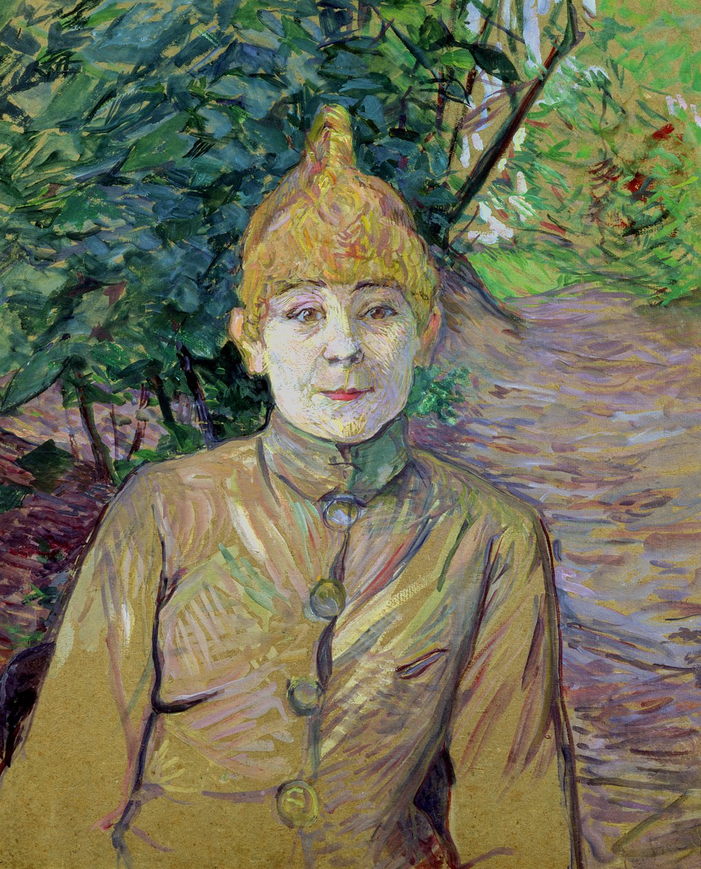 女性の肖像画、おそらく「ラグール」として知られるフランス人ダンサーのルイーズウェーバー（1870-1927） 作： アンリ・ド・トゥールーズ・ロートレック
