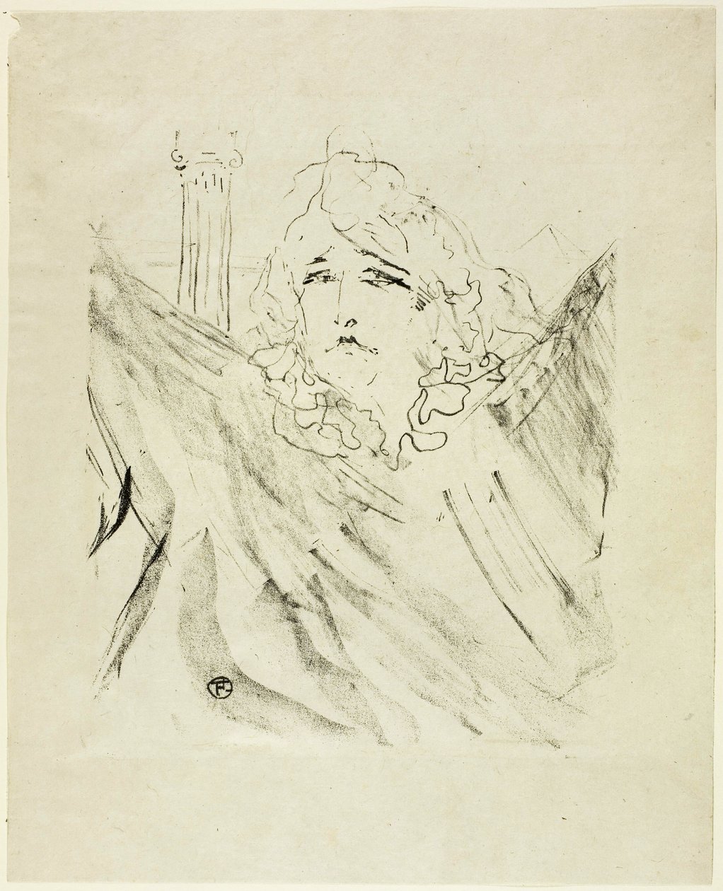 Treize Lithographys の Sarah Bernhardt 作： アンリ・ド・トゥールーズ・ロートレック