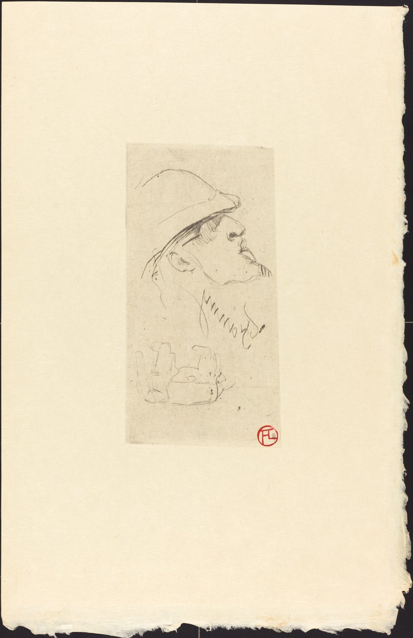 The Explorer Vicomte de Brettes (Explorer L.J. Vicomte de Brettes?) 作： アンリ・ド・トゥールーズ・ロートレック