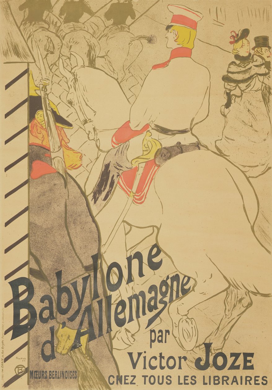 ドイツのバビロン、1894 作： アンリ・ド・トゥールーズ・ロートレック