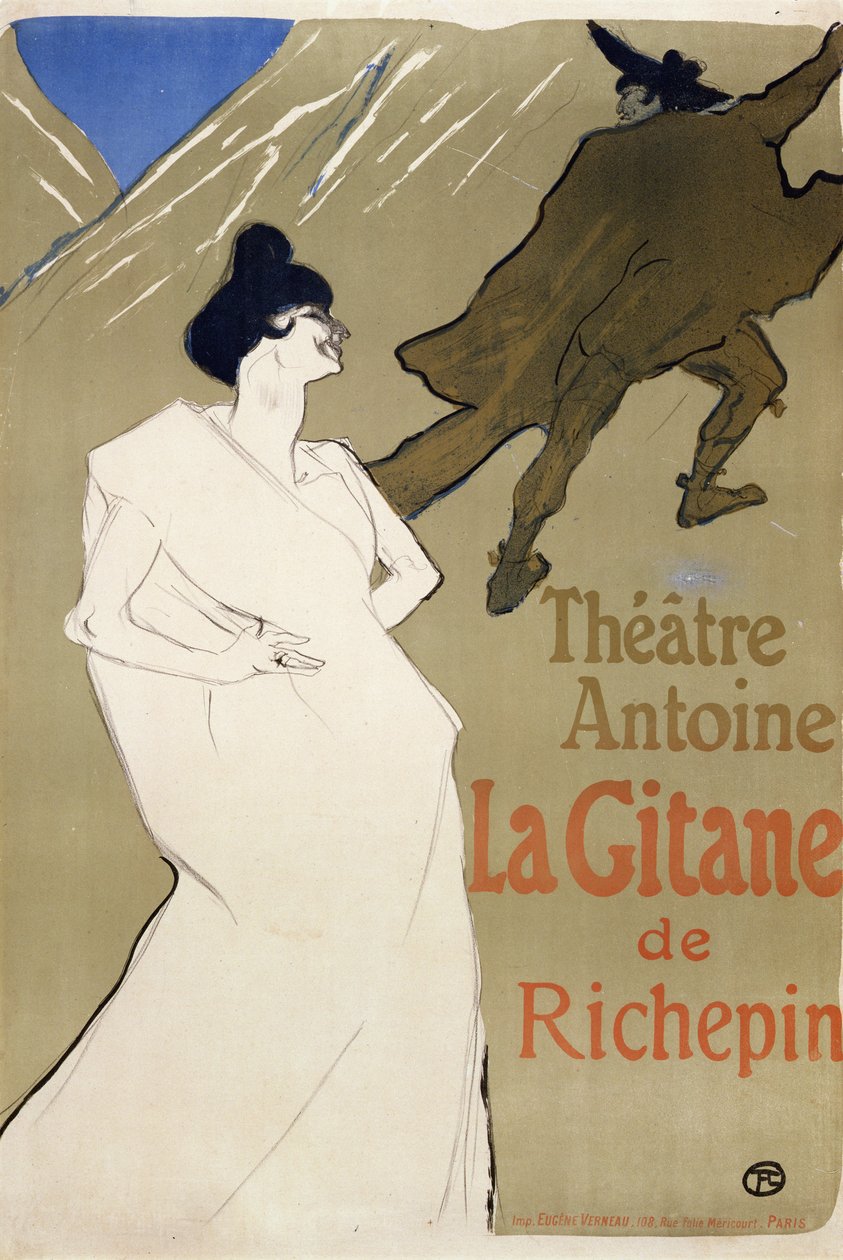 ジプシー、1899 作： アンリ・ド・トゥールーズ・ロートレック