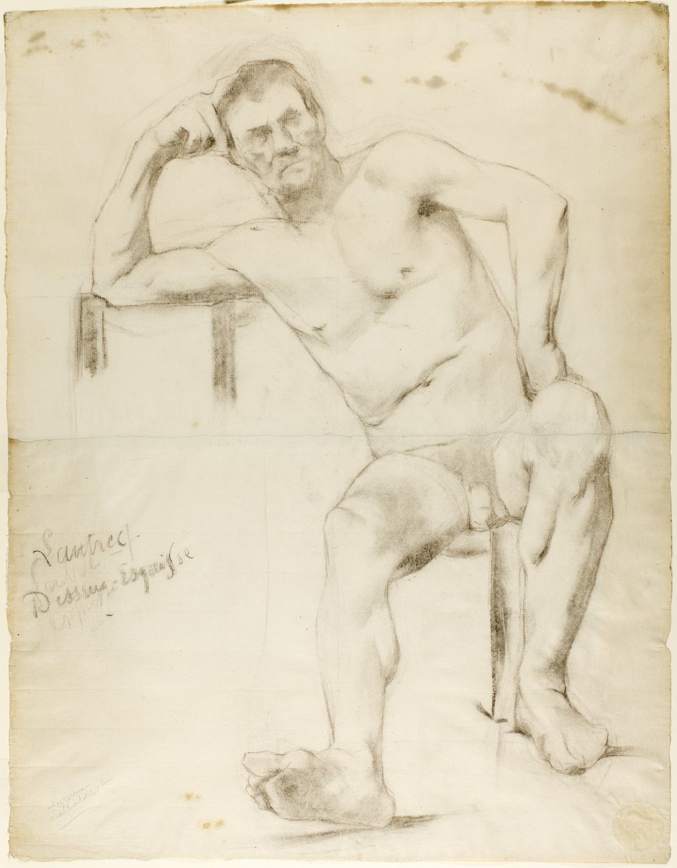 モデル・ニザヴェナ、c。 1882-83 作： アンリ・ド・トゥールーズ・ロートレック