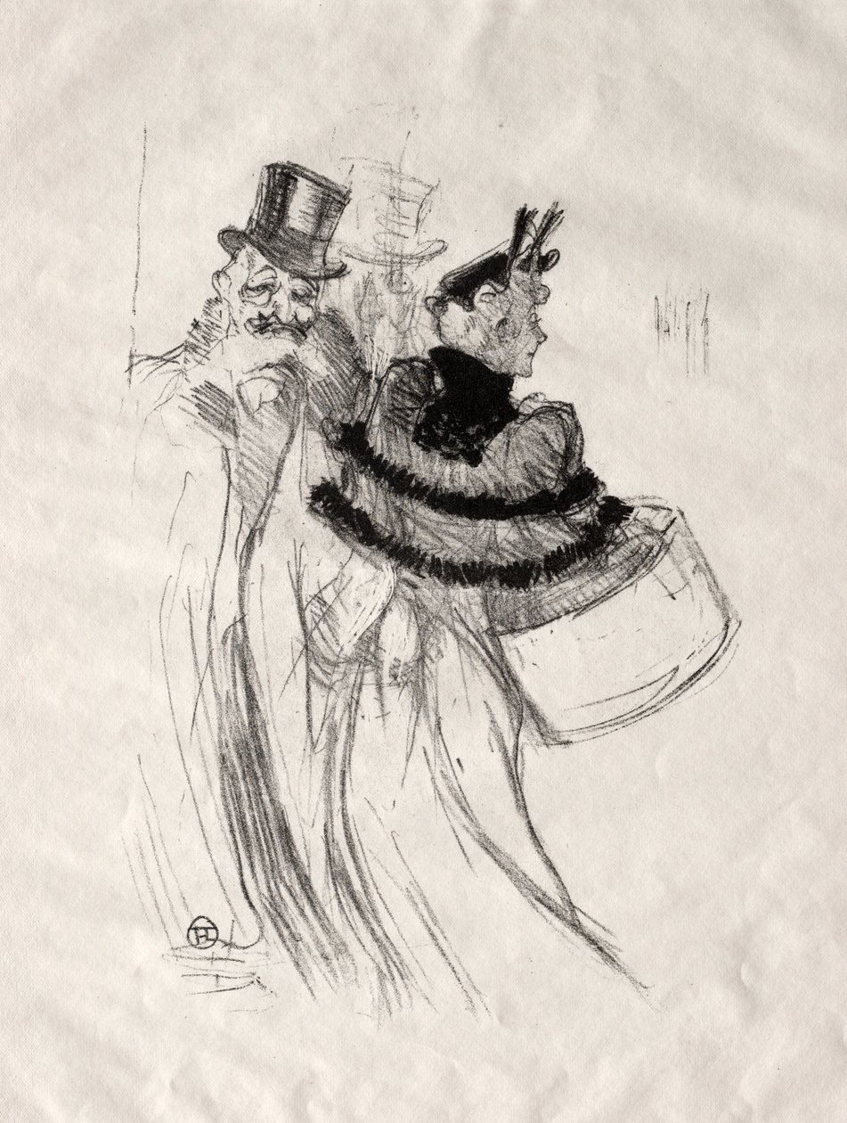 老紳士、1894年。 作： アンリ・ド・トゥールーズ・ロートレック