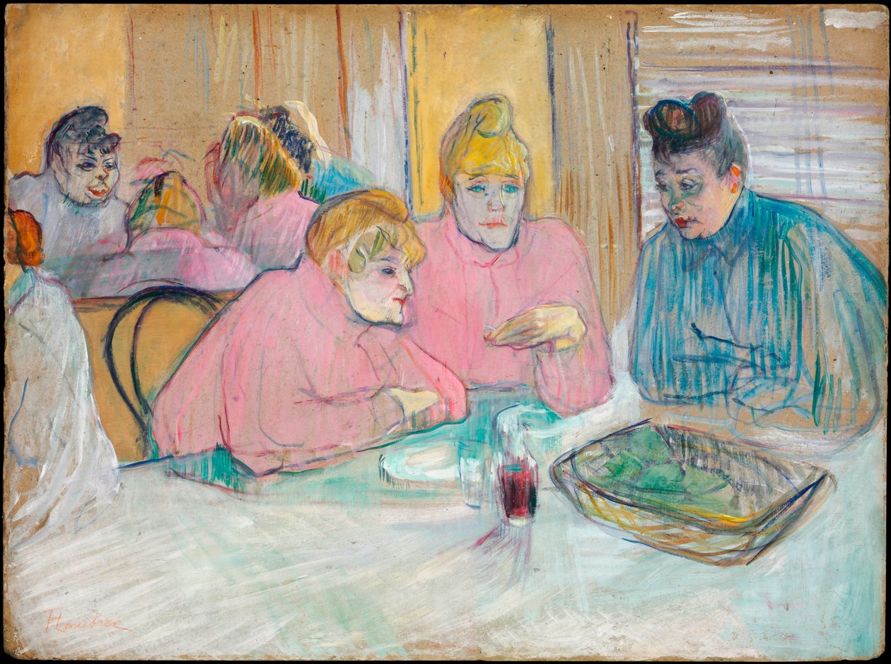 食堂のこれらの女性、1893-94 作： アンリ・ド・トゥールーズ・ロートレック