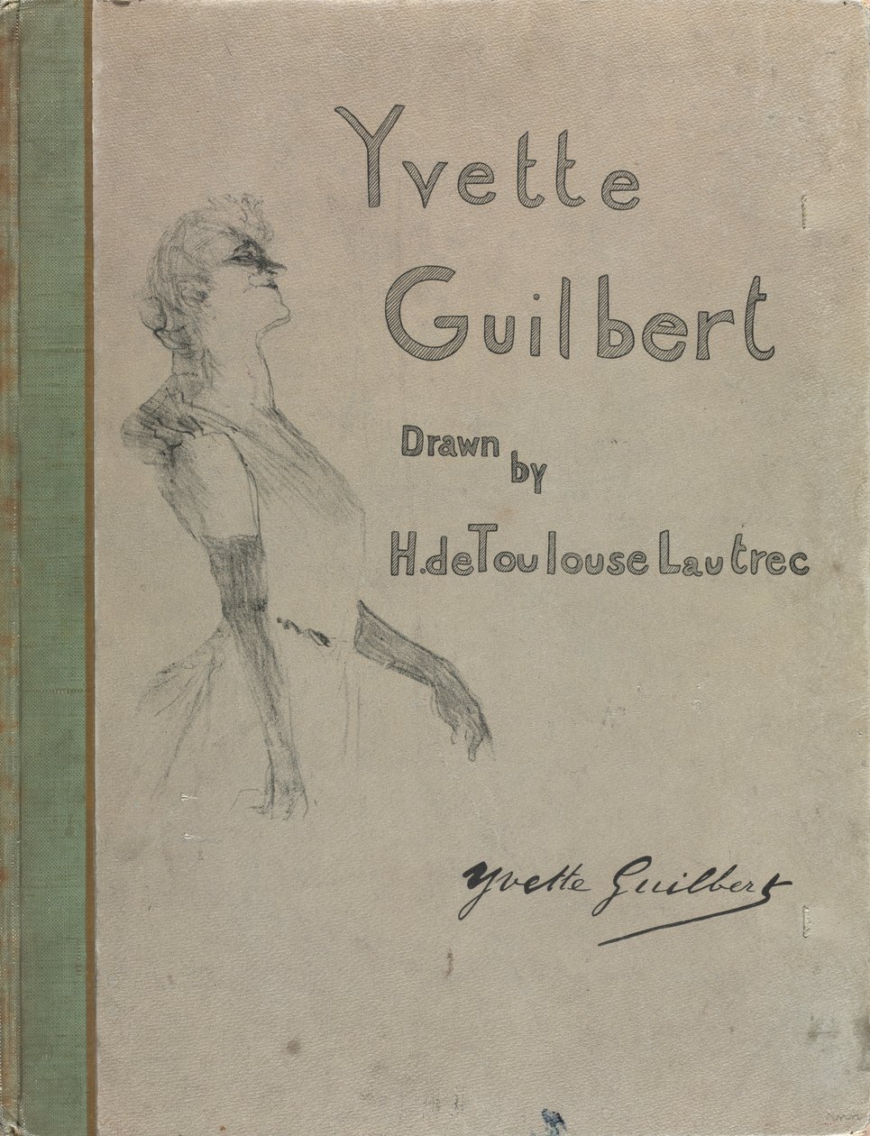 Yvette Guilbert-English シリーズ: 表紙 作： アンリ・ド・トゥールーズ・ロートレック