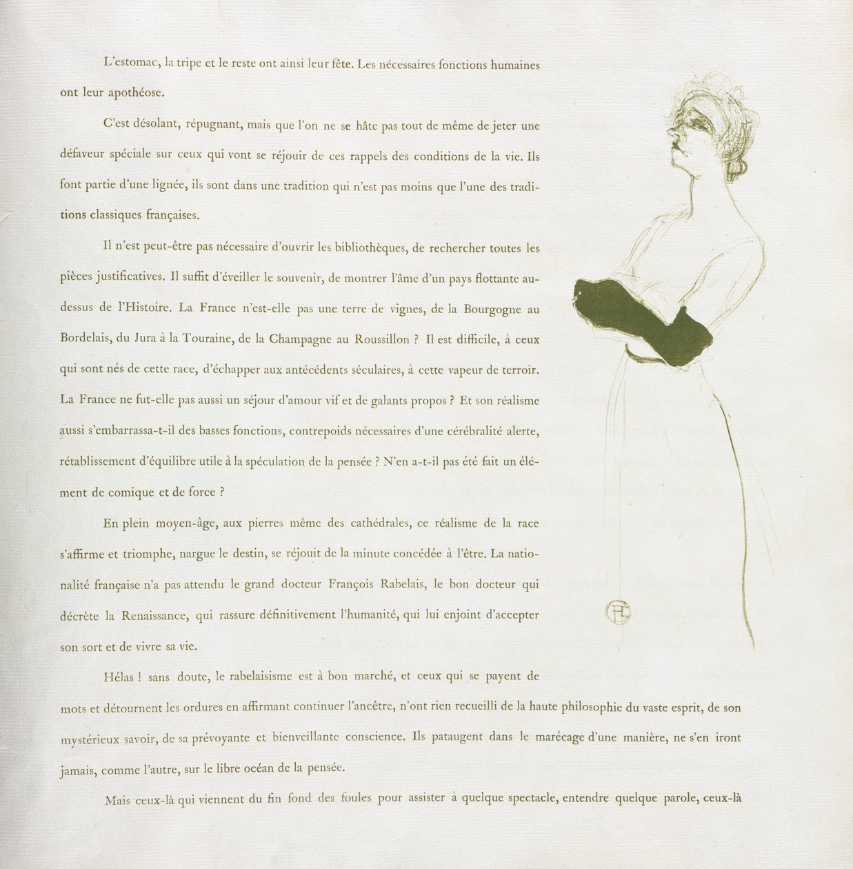 イヴェットギルバート-フランスシリーズ：No. 10、1894。 作： アンリ・ド・トゥールーズ・ロートレック
