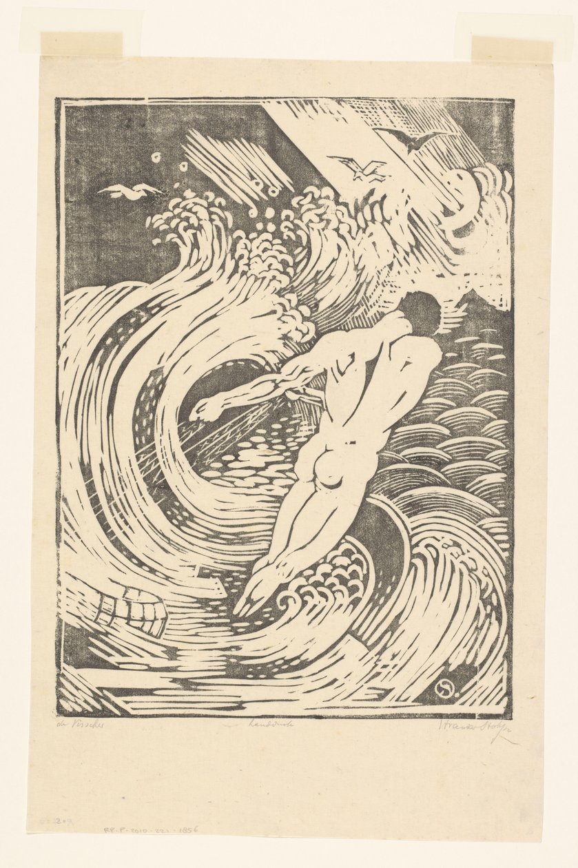 De Visscher (オブジェクトの元のタイトル) 作： Henri van der Stok（アーティストによる署名）