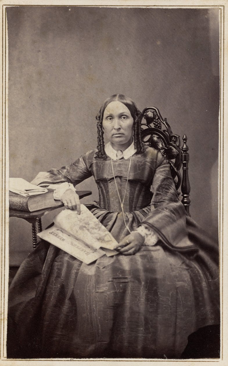女性の肖像、1860年代（写真） 作： ヘンリエッタ・M・ハート
