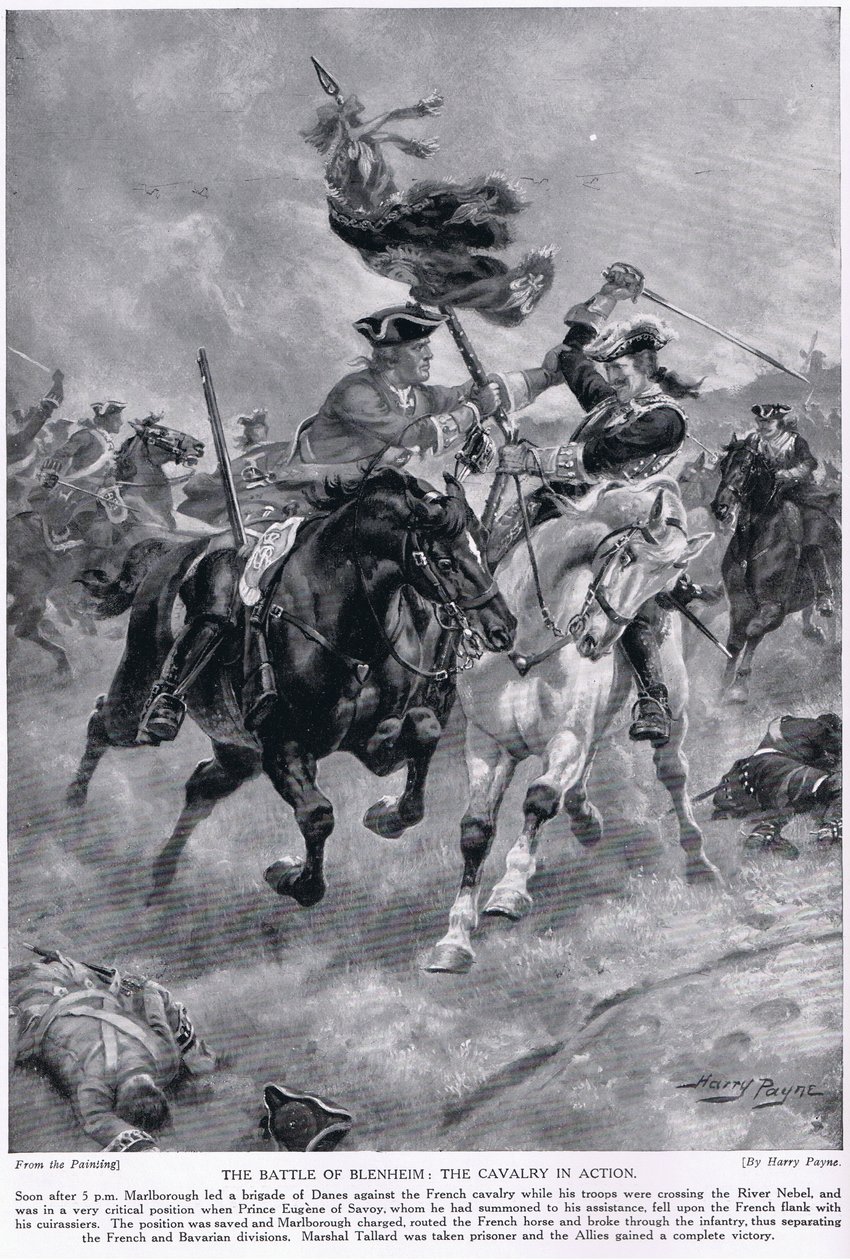 ブレナムの戦い、1910年頃 作： ヘンリー・A・ペイン