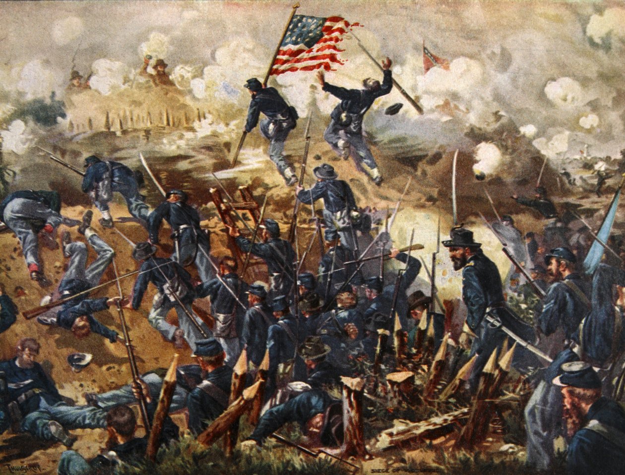ヴィクスバーグ包囲戦、1863年5月18日〜7月4日。 作： ヘンリーアレクサンダーオグデン
