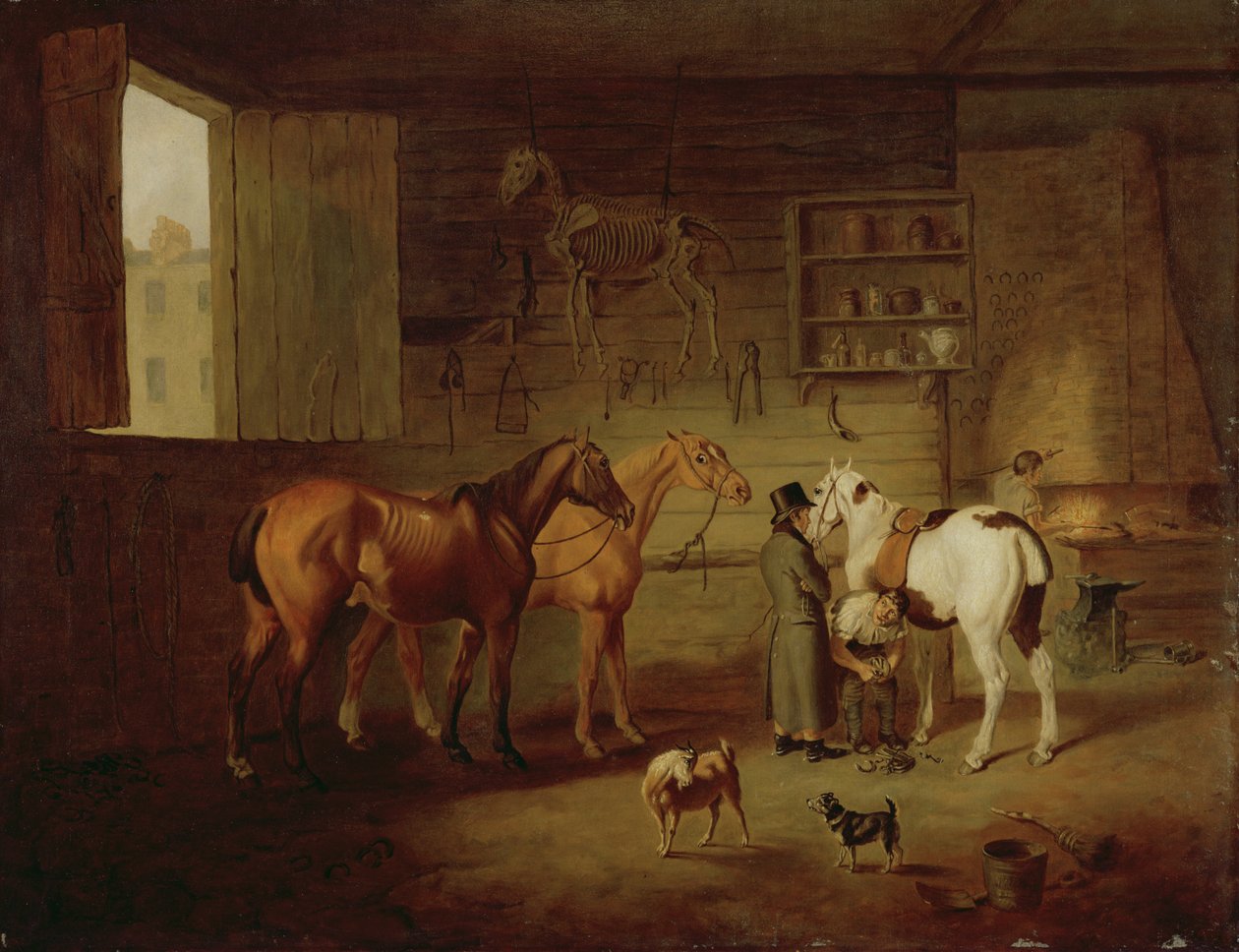 鍛冶屋、1810-20年頃 作： ヘンリー・バーナード・シャロン