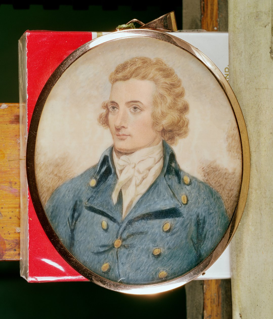 ムンゴパークの肖像（1774-1806）c.1797（象牙のトイレとボディカラー） 作： ヘンリー・エドリッジ