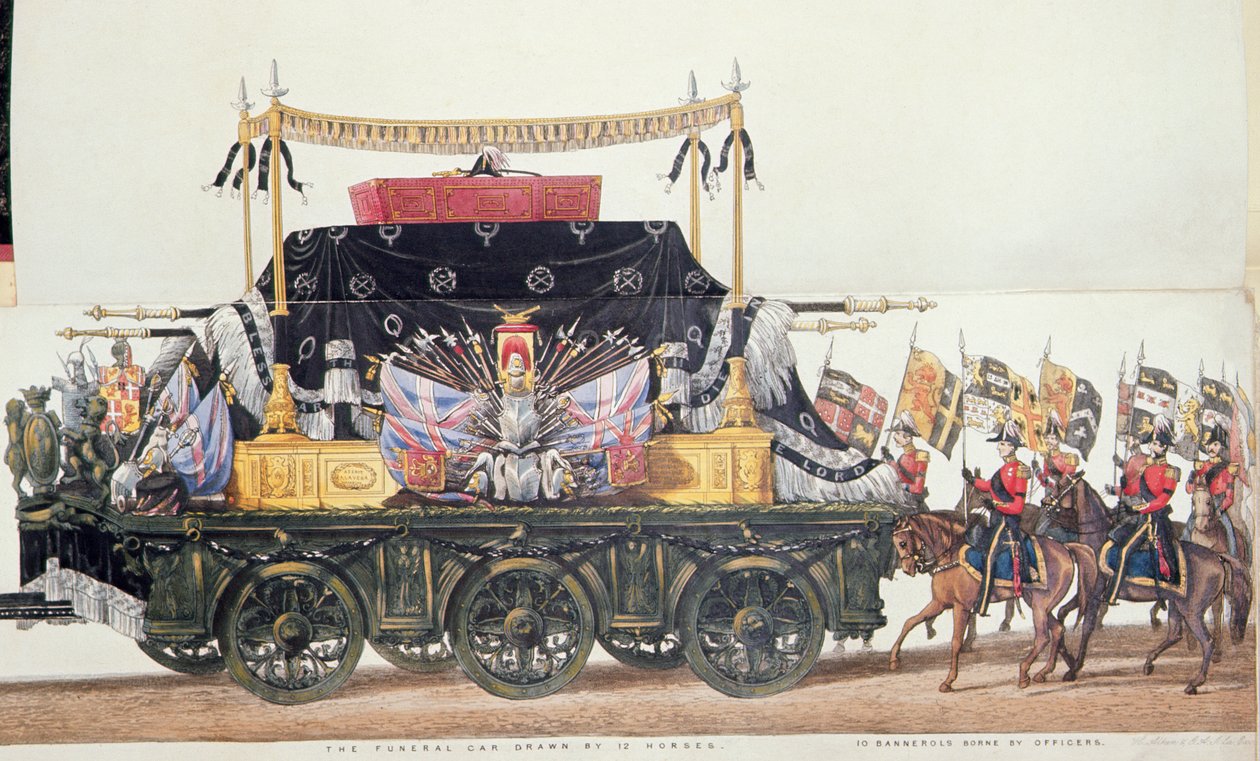 ウェリントン公爵の葬儀車、1853年 作： ジョージ・オーガスタス・サラ