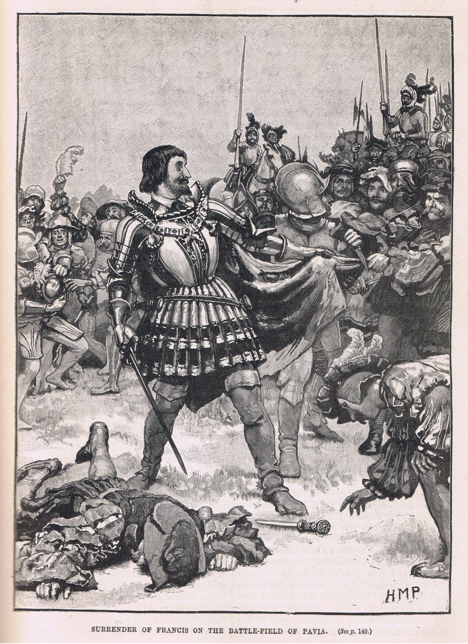 パヴィア1525の戦場でのフランシスコの降伏 作： ヘンリー・マリオット・パジェット