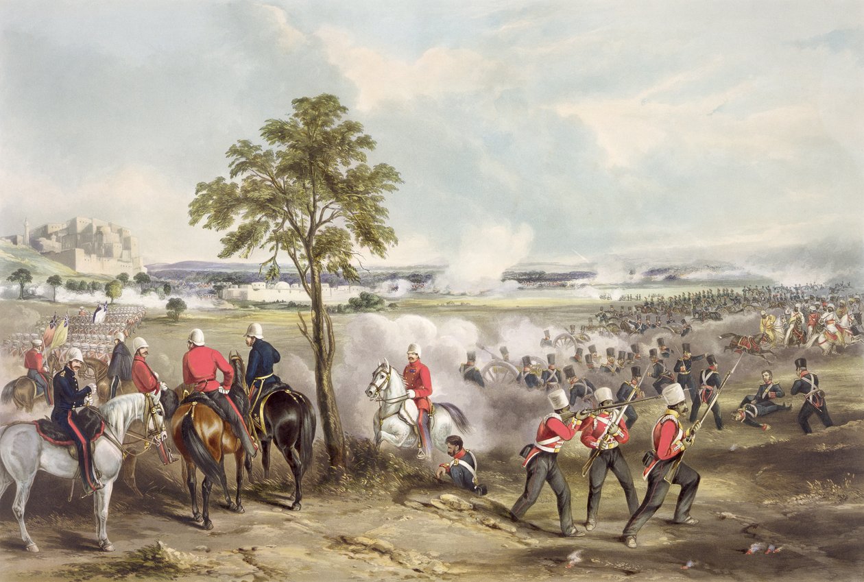 1849年2月21日のグージェラートの戦い、ジョンハリス（c.1791-1873）によって刻まれた1850 作： ヘンリー・マルテンス
