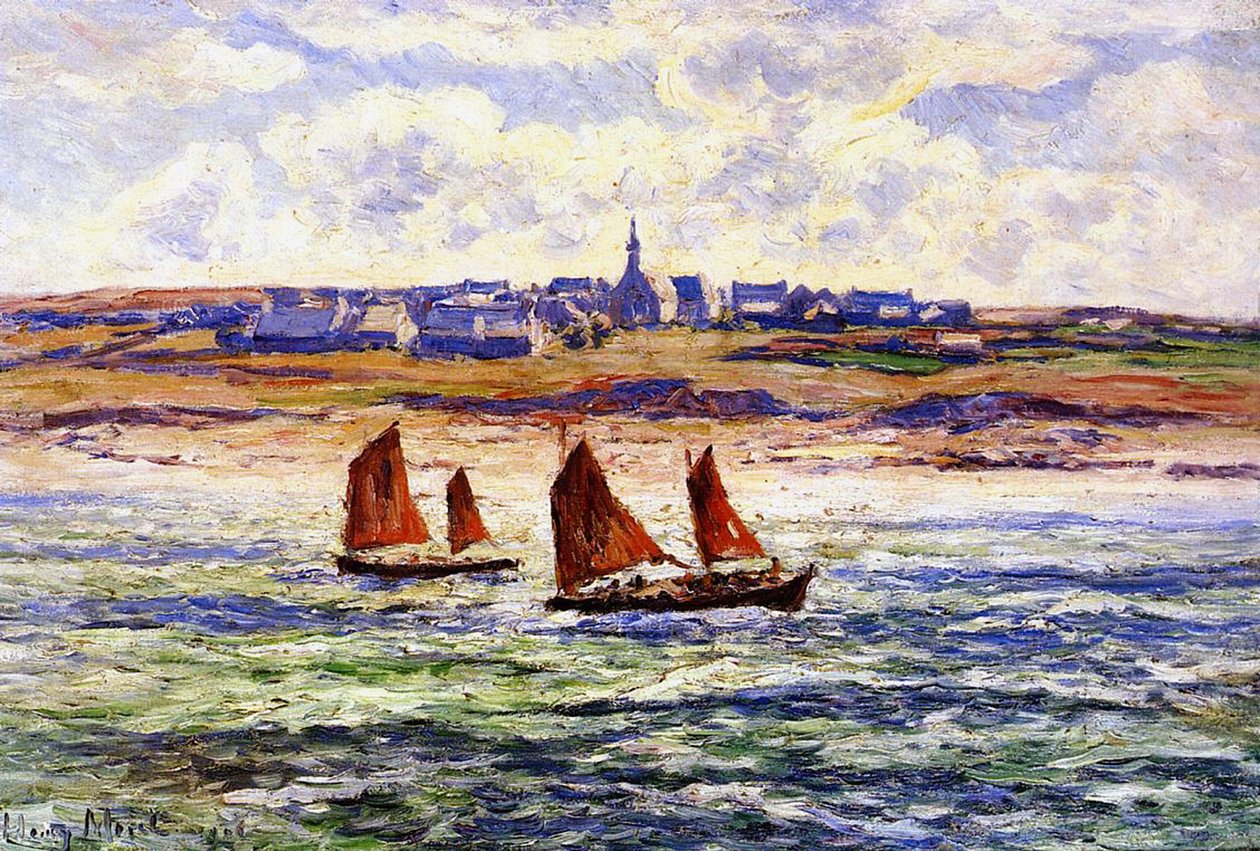 ポールゴアゼック、ブルターニュ、1906 作： ヘンリー・モレ