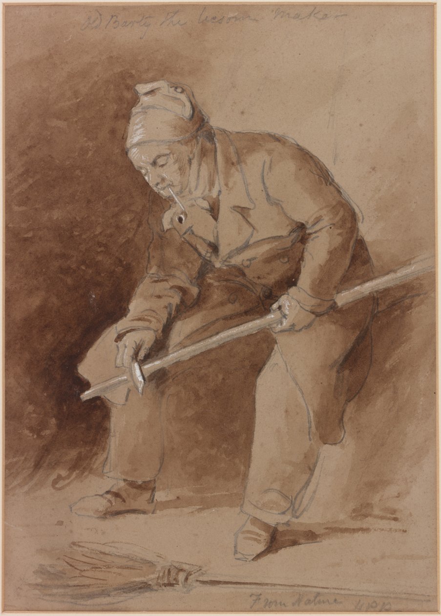 Old Barty the Besom Maker（bc、鉛筆と紙の上のトイレ） 作： ヘンリー・パーリー・パーカー