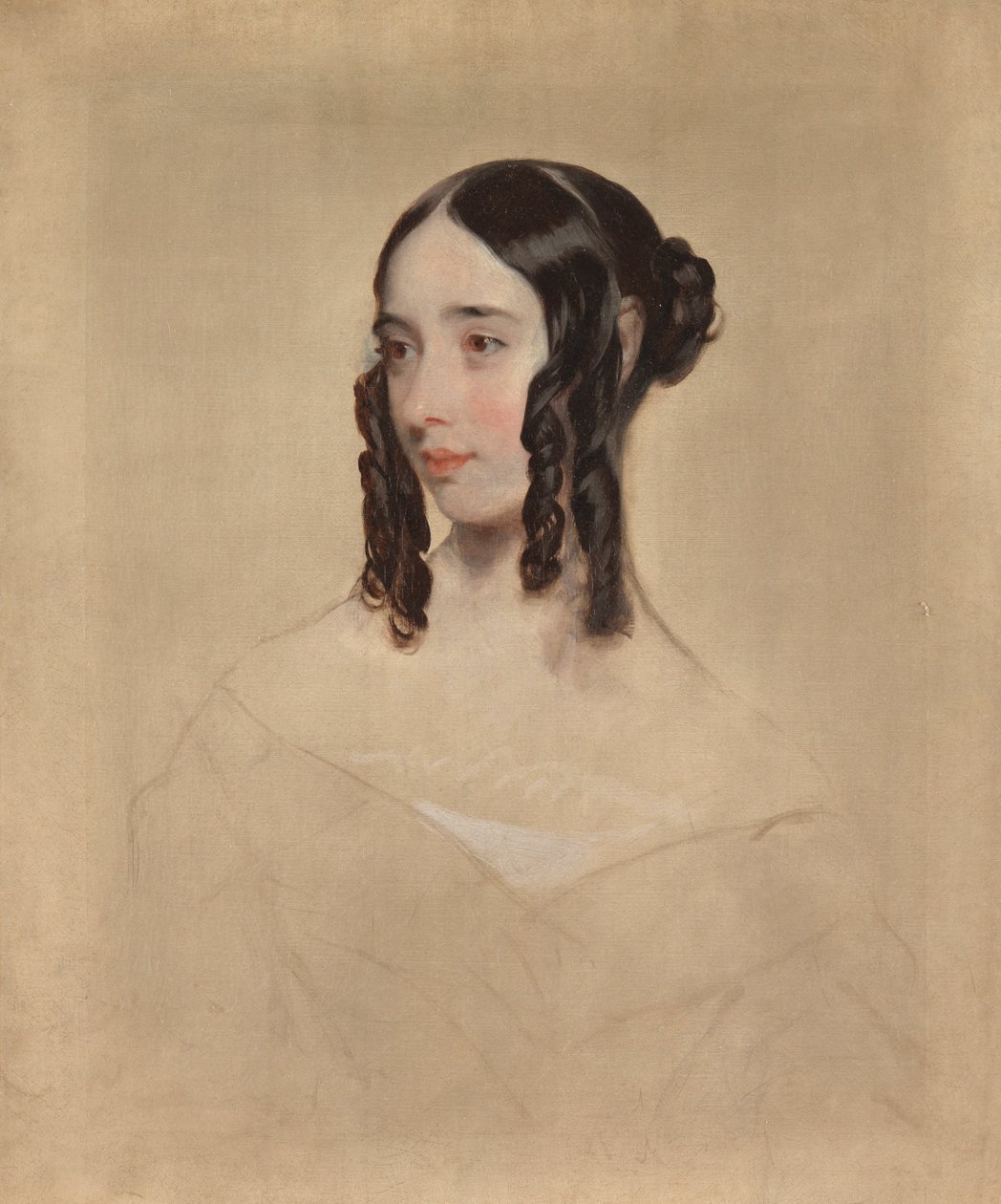 若い女性の研究、1847 作： ヘンリールーム